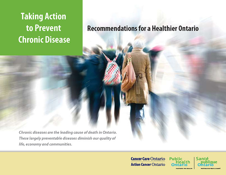 Prendre des mesures de prévention pour réduire les maladies chroniques : Recommandations pour améliorer la santé de la population ontarienne